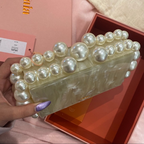 cult gaia Handbags - EOS CLUTCH - PEARL Cult Gaia Bag NWT